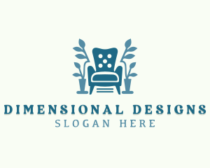 Interior Design Chair Upholstery logo design