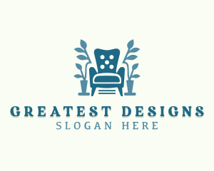 Interior Design Chair Upholstery logo design