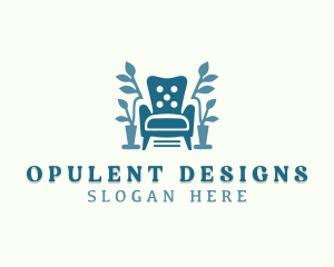 Interior Design Chair Upholstery logo design