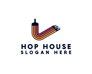 House Paint Renovation logo design