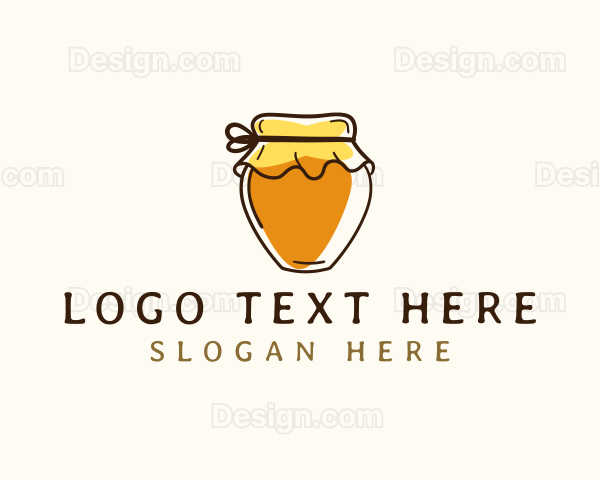 Honey Jar Condiment Logo