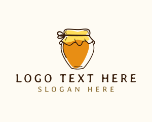 Honey Jar Condiment Logo