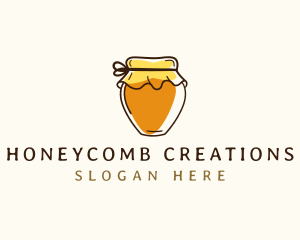 Honey Jar Condiment logo design