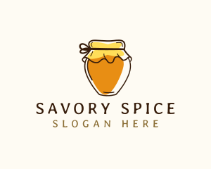 Honey Jar Condiment logo design