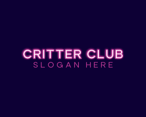 Pink Neon Business logo design