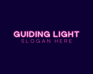 Pink Neon Business logo design