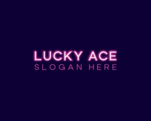 Pink Neon Business logo design