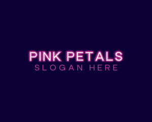 Pink Neon Business logo design