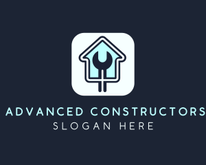 Home Maintenance Wrench App logo design