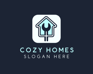 Home Maintenance Wrench App logo design