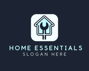 Home Maintenance Wrench App logo design