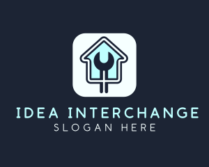 Home Maintenance Wrench App logo design