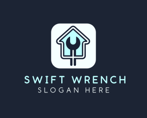 Home Maintenance Wrench App logo design