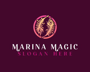 Mystical Quil Feather logo design