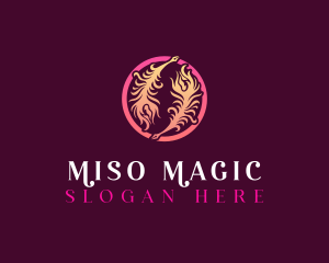 Mystical Quil Feather logo design