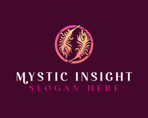 Mystical Quil Feather logo design