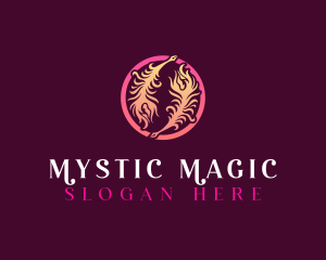 Mystical Quil Feather logo design
