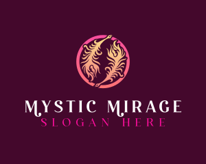 Mystical Quil Feather logo design