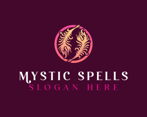 Mystical Quil Feather logo design