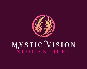 Mystical Quil Feather logo design