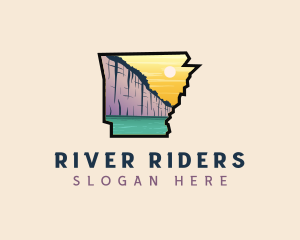 Arkansas Tour River logo design