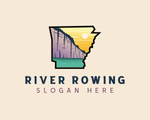 Arkansas Tour River logo design