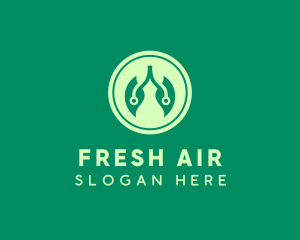 Natural Leaf Lungs logo design