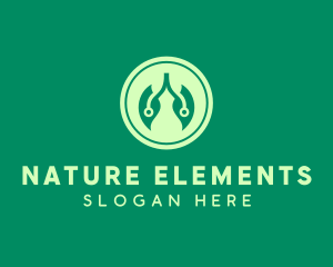 Natural Leaf Lungs logo design