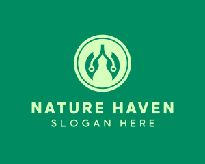 Natural Leaf Lungs logo design