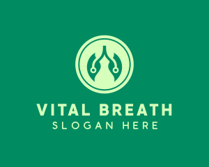 Natural Leaf Lungs logo design