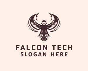 Flying Falcon Aviary logo design