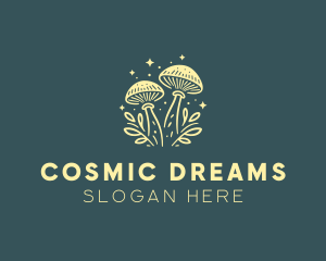 Mushroom Organic Plant logo