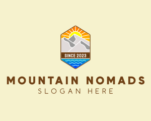 Outdoor Mountain Badge  logo design