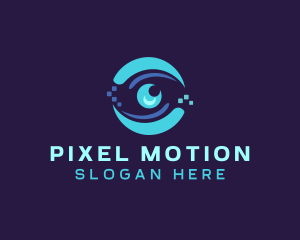 Digital Pixel Eye logo design