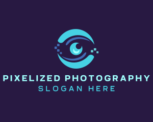 Digital Pixel Eye logo design