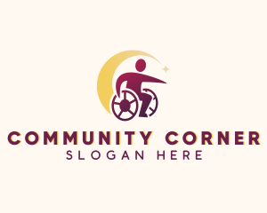 Wheelchair Support Community logo design