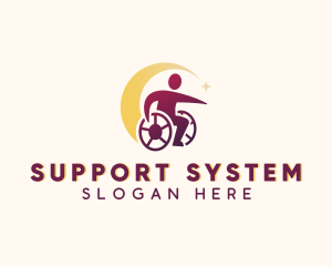 Wheelchair Support Community logo design