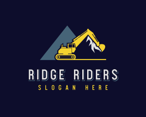 Demolition Excavator Mining logo design