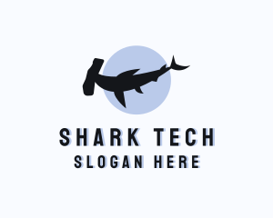 Wild Hammerhead Shark logo