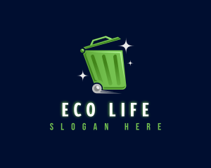 Recyclable Garbage Bin logo design