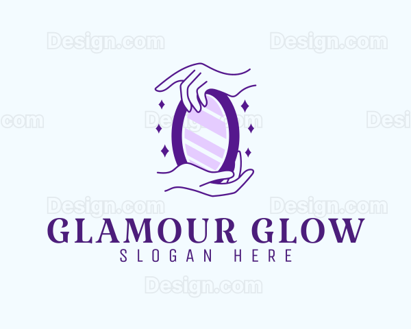 Elegant Hand Mirror Logo