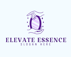 Elegant Hand Mirror Logo
