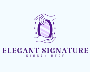 Elegant Hand Mirror logo design