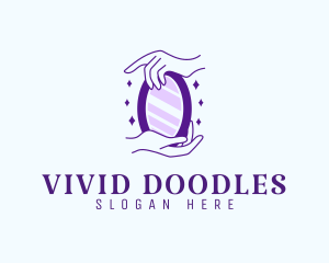 Elegant Hand Mirror logo design