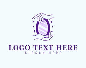 Mirror - Elegant Hand Mirror logo design