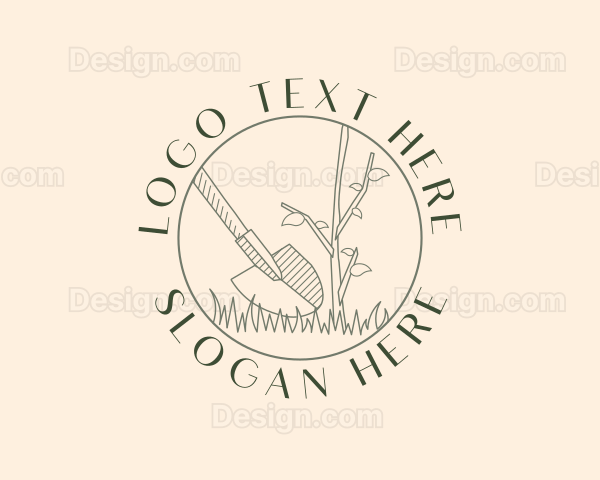 Shovel Plant Gardening Logo