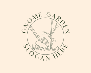 Shovel Plant Gardening logo design