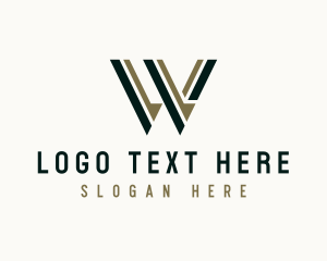 Modern Generic Business Letter W logo