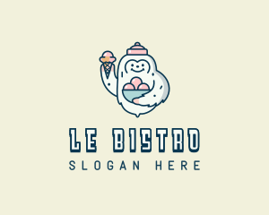 Yeti Ice Cream Bistro logo design