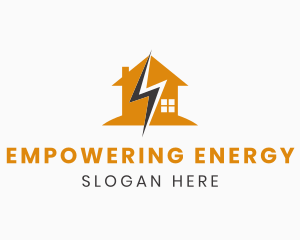 Lightning Energy House logo design